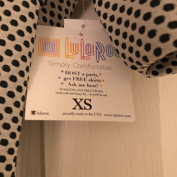 LuLaRoe Rare B&W “Mermaid” Print XS Nicole - Picture 3 of 3